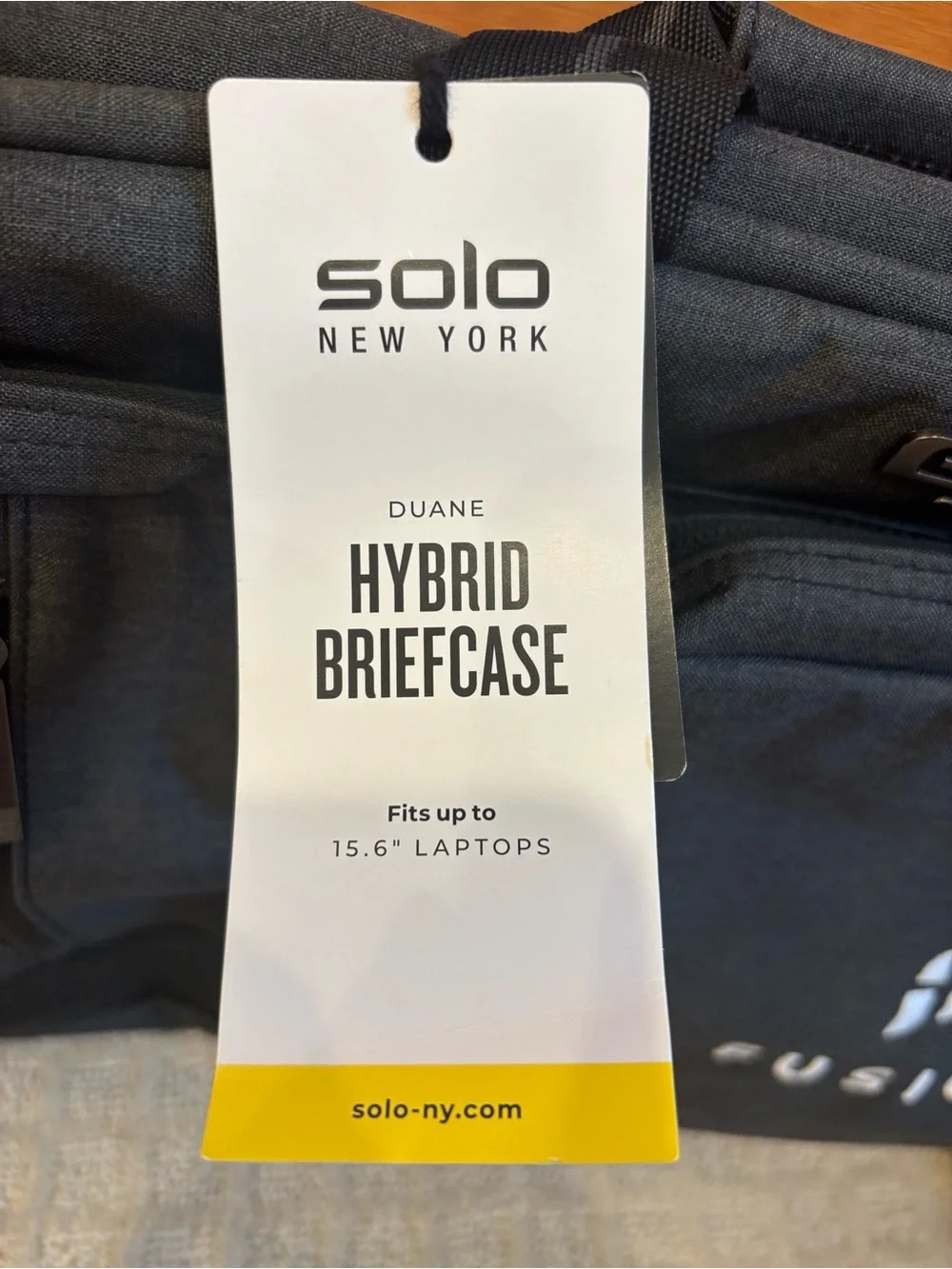 Solo New York Duane Hybrid Briefcase Backpack NWT Gray Laptop Bag Convertible